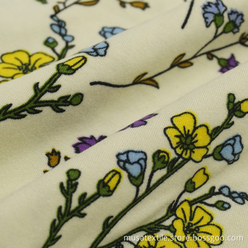 Polyester Spandex DTY Two Side Brushed Jersey Fabric